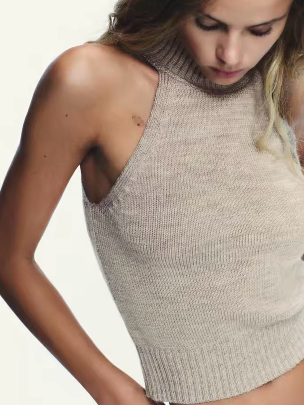 Autumn Women's Svel Knitted Vest Slim Fit